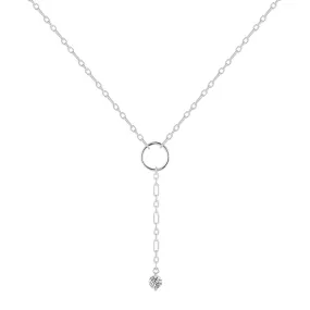 White Topaz Drop Necklace