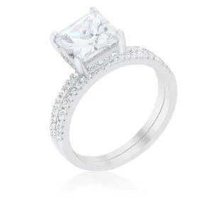 WildKlass Princess Solitaire Wedding Set Ring