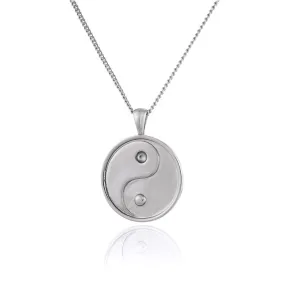 YIN TO MY YANG PENDANT NECKLACE SILVER