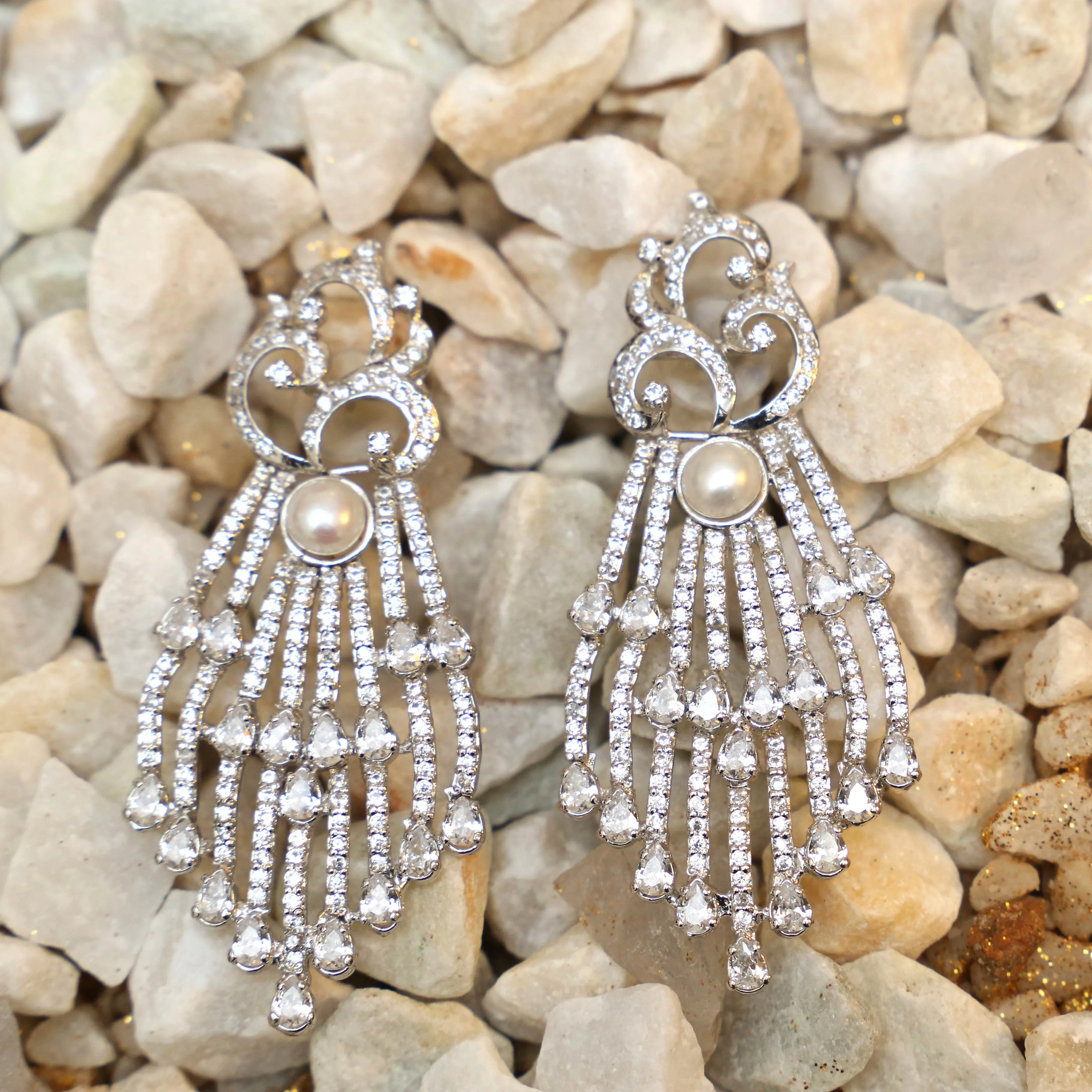 Zircon Sprinkle Earrings