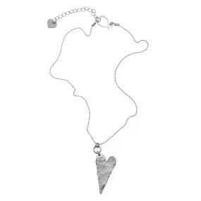 Zzan Israeli Sterling Playful Heart Necklace